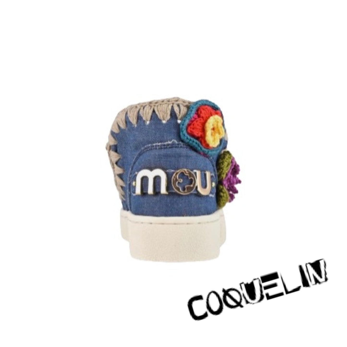 Summer eskimo sneaker kid crochet flowers