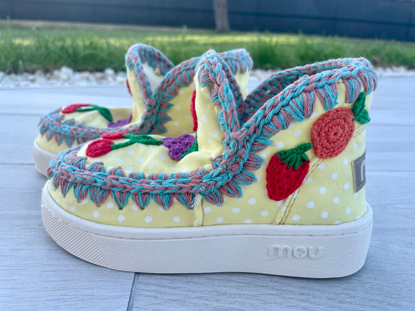 Summer eskimo sneaker kid crochet fruit